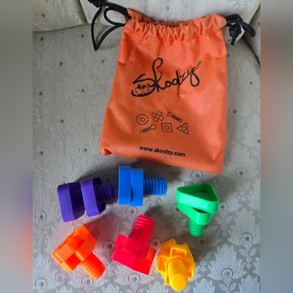 Skoolzy Colorful Nuts and Bolts Set for Kids